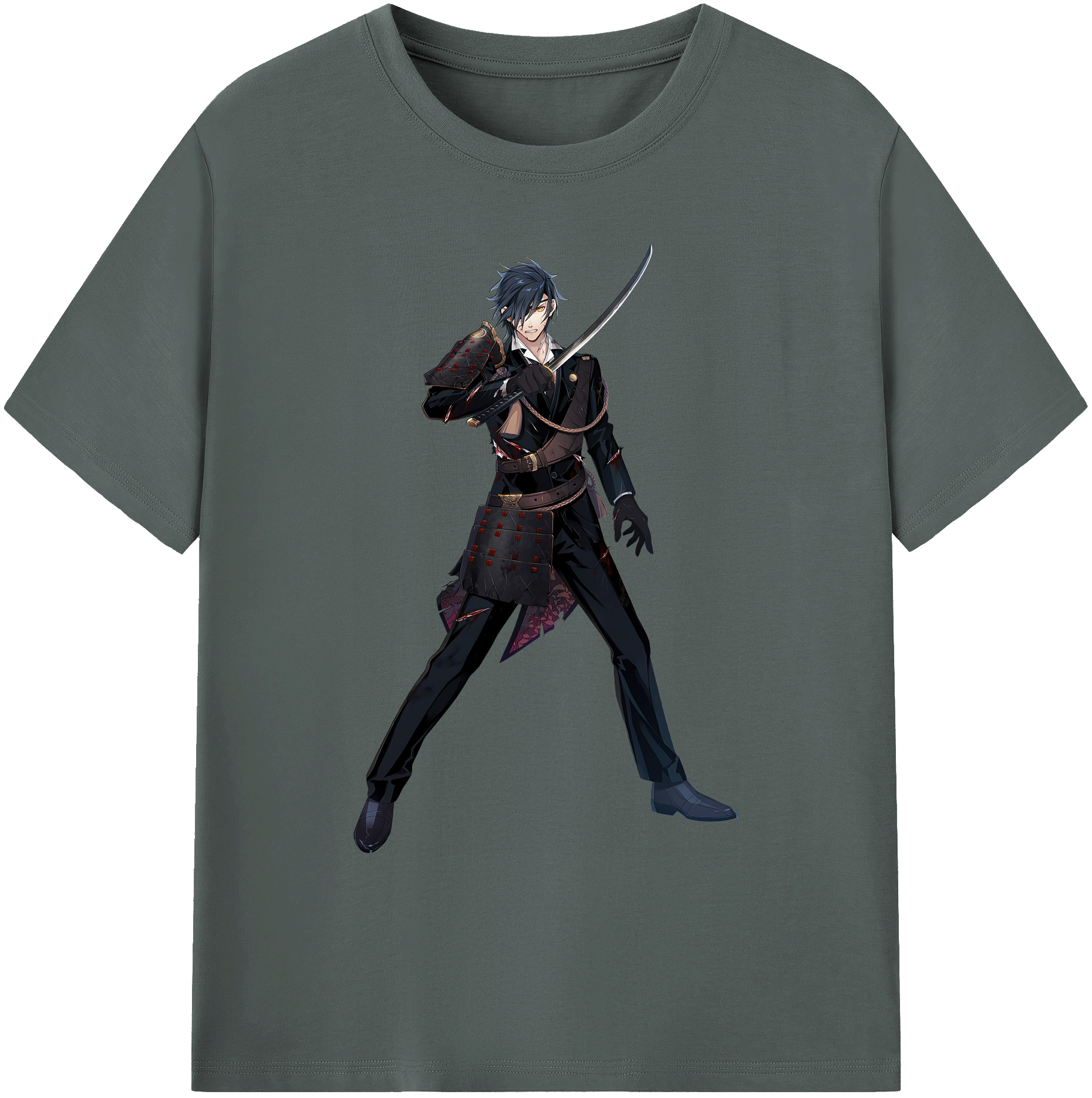 （画像用） 刀剣乱舞 Touken Ranbu 綿100％ メンズ半袖Tシャツ｜肌触りやわらか＆通気性